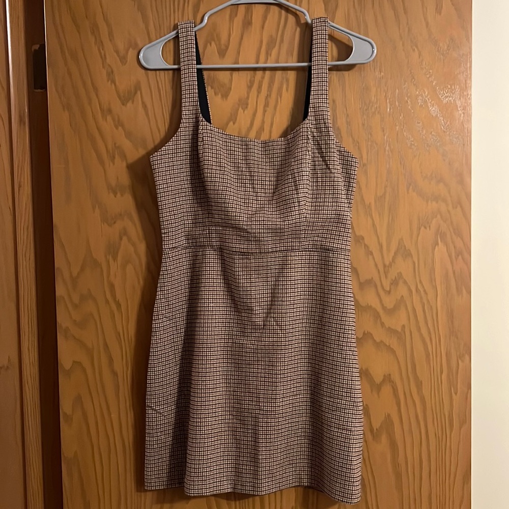 Brown plaid Abercrombie dress
